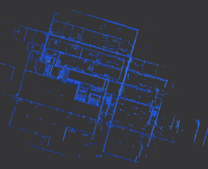 Point cloud data for area measurement for a commercial property transaction